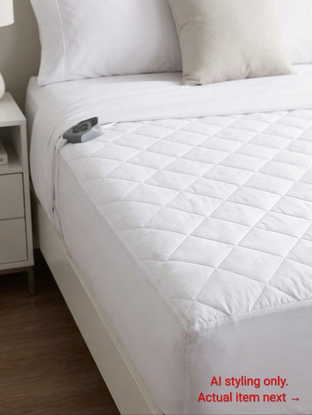 NWOT Biddeford Heated Mattress Pad Full Size 54" x 75" White